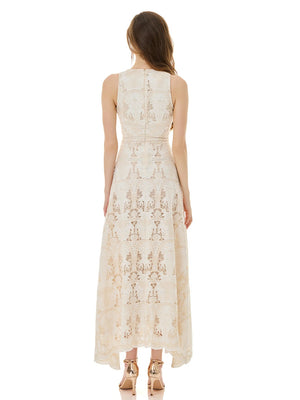 Ivory Weave Openwork Dress