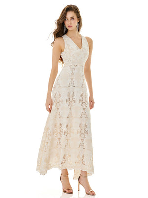 Ivory Weave Openwork Dress