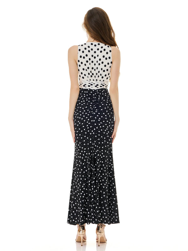 Polka Dot V-Neck Dress
