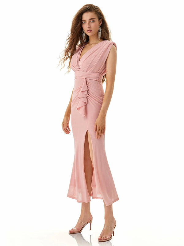 Misty Pink Sleeveless Dress