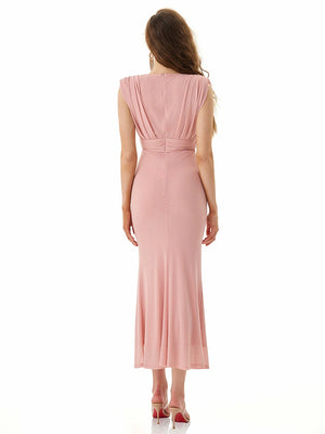 Misty Pink Sleeveless Dress
