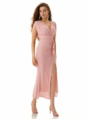 Misty Pink Sleeveless Dress