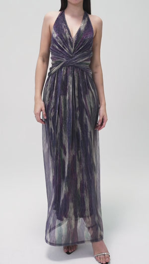 Galaxy Gradient Halter Dresss